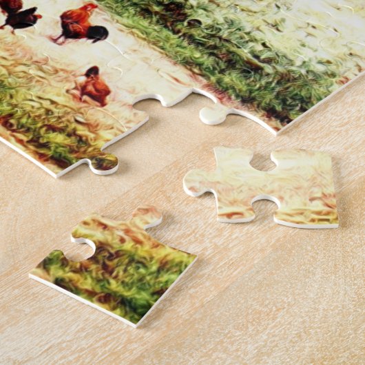 De viswinkel Haslemere door Helen Allingham Legpuzzel (Zijkant)
