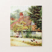 De viswinkel Haslemere door Helen Allingham Legpuzzel (Verticaal)