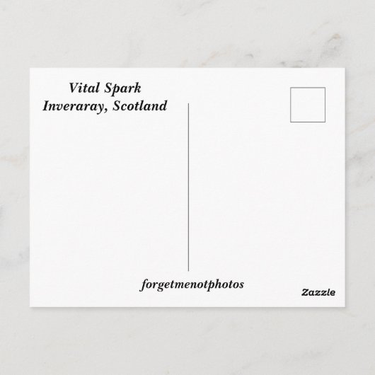 De Vital Spark Briefkaart (Achterkant)