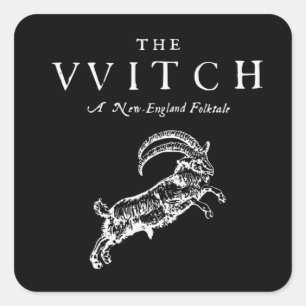 De Vitch een nieuw Eangland fottale Vierkante Sticker