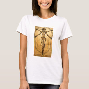 De Vitruviaanse Godin: een harmonieuze weerspiegel T-shirt