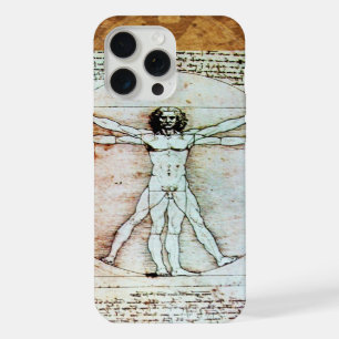DE VITRUVIAANSE MAN Antiek perkament iPhone 15 Pro Max Case
