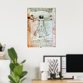 DE VITRUVIAANSE MAN POSTER (Thuiskantoor)