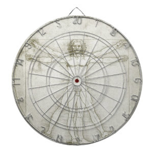 De Vitruviusman van Leonardo da Vinci Dartbord
