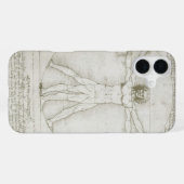 De Vitruviusman van Leonardo da Vinci iPhone Hoesje (Achterkant horizontaal)