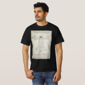 De Vitruviusman van Leonardo da Vinci T-shirt (Voorkant volledig)