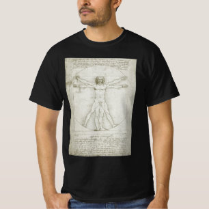 De Vitruviusman van Leonardo da Vinci T-shirt