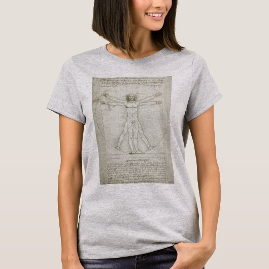 De Vitruviusman van Leonardo da Vinci T-shirt (Voorkant)