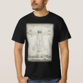 De Vitruviusman van Leonardo da Vinci T-shirt (Voorkant)