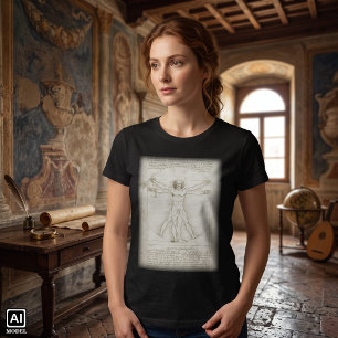 De Vitruviusman van Leonardo da Vinci T-shirt