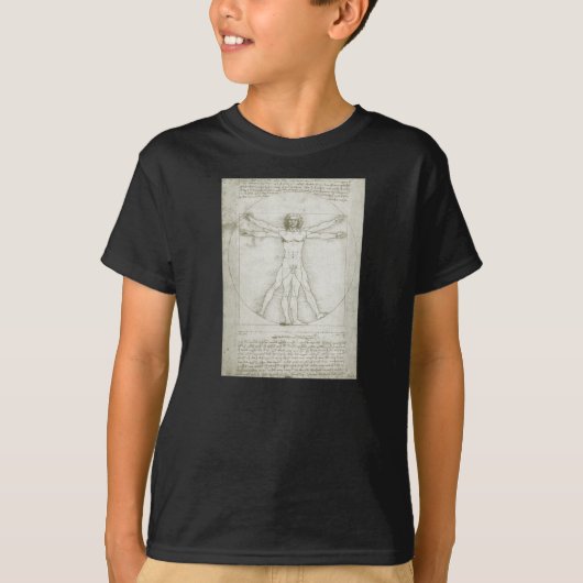 De Vitruviusman van Leonardo da Vinci T-shirt (Voorkant)