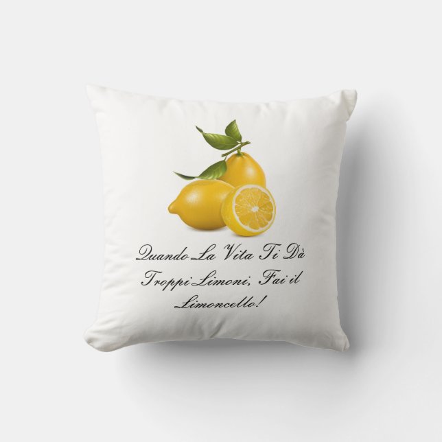 De Vittoria Pillow (in het Italiaans geschreven) Kussen (Voorkant)