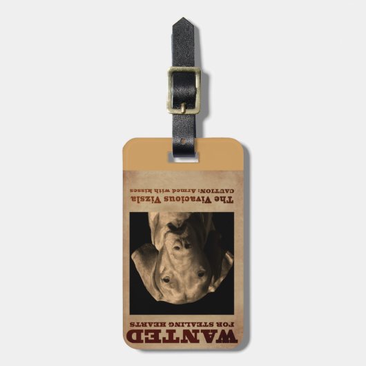 De Vivacious Vizsla Bagagelabel (Voorkant verticaal)