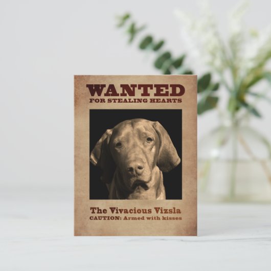 De Vivacious Vizsla Briefkaart (Staand voorkant)