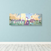 De Vivian Meisjes 6 Canvas Afdruk (Insitu (Houten vloer))