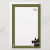 De Vixen van de Vino - (De schoonheid in de fles) Briefpapier (Voorkant / Achterkant)