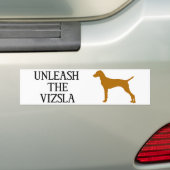 DE VIZSLA ONLEASEN BUMPERSTICKER (Op auto)