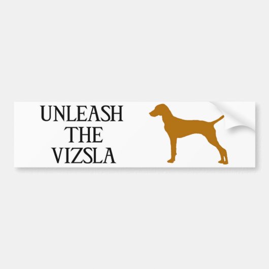 DE VIZSLA ONLEASEN BUMPERSTICKER (Voorkant)