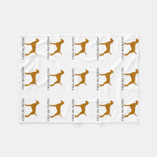 DE VIZSLA ONLEASEN FLEECE DEKEN (Voorkant (Horizontaal))