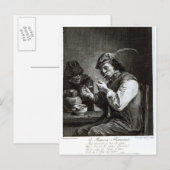 De Vlaamse roker Briefkaart (Voorkant / Achterkant)