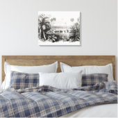 De vlag aanplanten canvas afdruk (Insitu (Slaapkamer))
