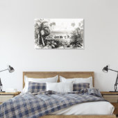 De vlag aanplanten canvas afdruk (Insitu (Slaapkamer))