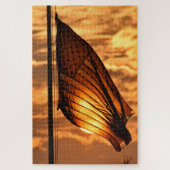De vlag Aglow in Zonnetijd -20x30 - 1014 pcs. Puzz Legpuzzel (Verticaal)