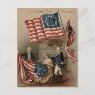 De Vlag Betsy Ross George Washington van de V.S. Briefkaart