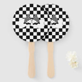 De vlag en de radarauto van de controleur handwaaier (Voorkant en achterkant)