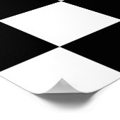 De vlag en de radarauto van de controleur poster (Hoek)