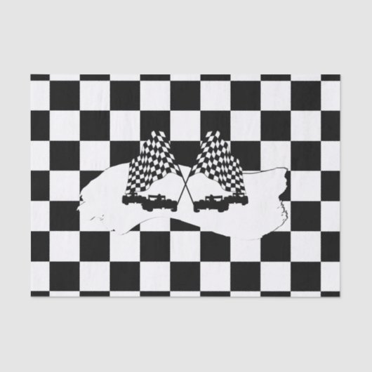 De vlag en de rassenwagen van de controleur zijn v tissuepapier (Voorkant)