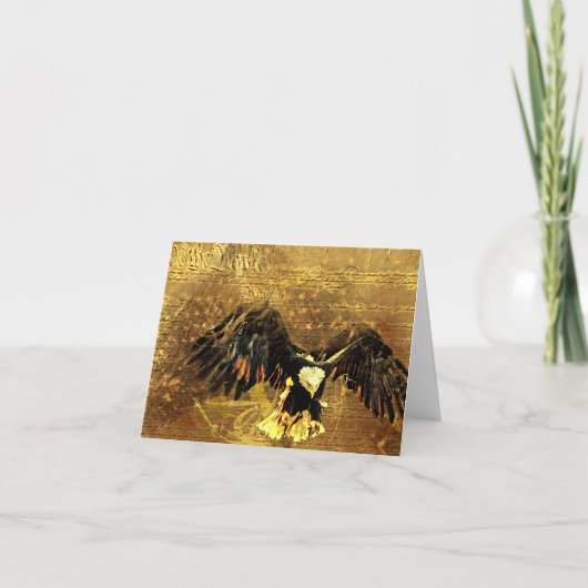 De vlag en Eagle Kaart (Voorkant)