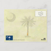 De vlag en het zegel van de staat South Carolina Briefkaart (Achterkant)