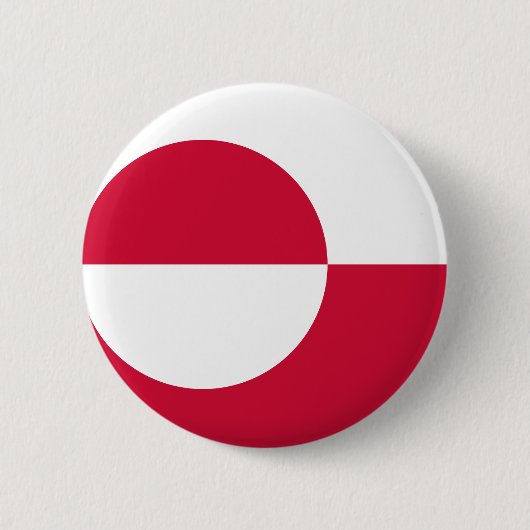De Vlag GL van Groenland Ronde Button 5,7 Cm (Voorkant)