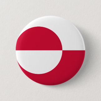 De Vlag GL van Groenland Ronde Button 5,7 Cm