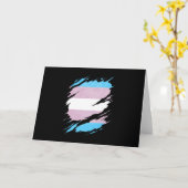 De vlag met de vlag met de Transgender Pride rippe Kaart (Gele Bloem)