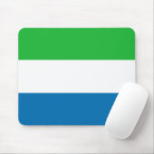 De Vlag Mousepad van het Sierra Leone Muismat (Met muis)