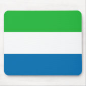 De Vlag Mousepad van het Sierra Leone Muismat (Voorkant)