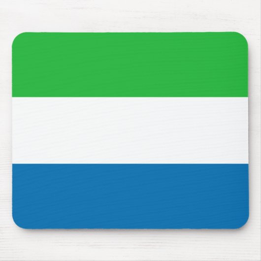 De Vlag Mousepad van het Sierra Leone Muismat (Voorkant)