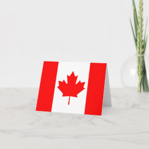 De Vlag Notecard van Canada Kaart