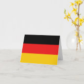 De Vlag Notecard van Duitsland Kaart (Gele Bloem)