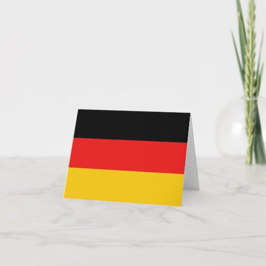 De Vlag Notecard van Duitsland Kaart (Voorkant)
