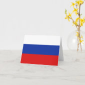 De Vlag Notecard van Rusland Kaart (Gele Bloem)