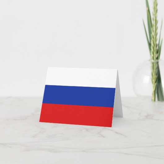 De Vlag Notecard van Rusland Kaart (Voorkant)