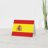 De Vlag Notecard van Spanje Kaart (Voorkant)