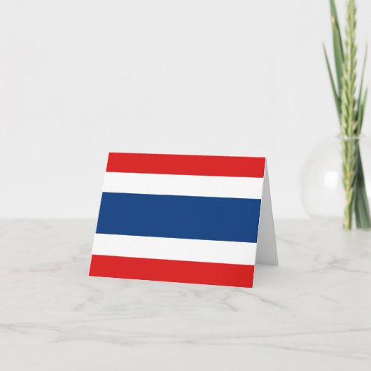 De Vlag Notecard van Thailand Kaart (Voorkant)