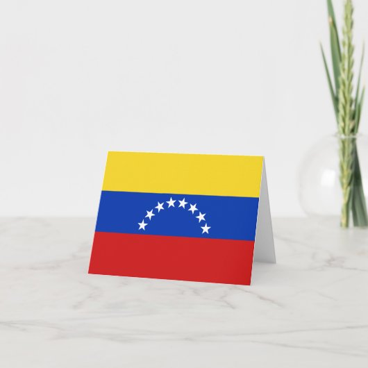 De Vlag Notecard van Venezuela Kaart (Voorkant)