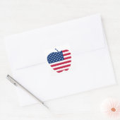 De vlag NYC van Big Apple America Vierkante Sticker (Envelop)