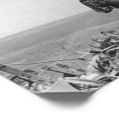 De vlag op Iwo Jima verhogen door Joe Rosenthal Poster (Hoek)