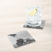 De vlag op Iwo Jima verhogen Kartonnen Onderzetters (Insitu)